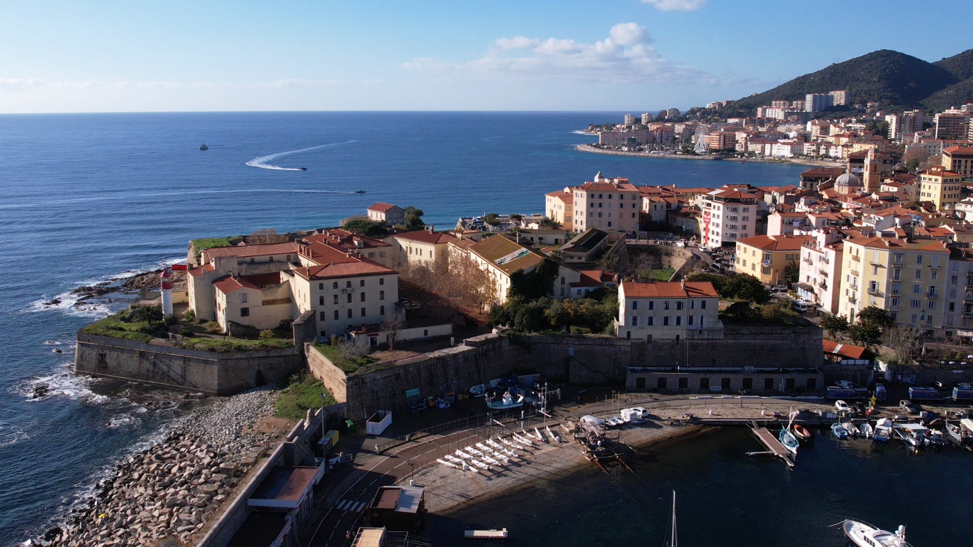 Citadelle d'Ajaccio durant la visite du Pape en Corse